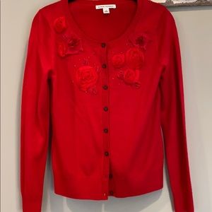 Banana Republic small red cardigan